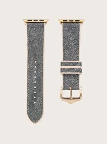 Dây đeo đồng hồ silicon lấp lánh tương thích với Apple Watch - Nhiều màu - Xem 3