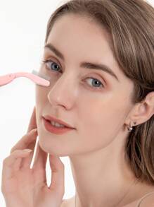 CUT it Lược chải lông mày gấp, Lược chải lông mày Răng kim loại, Lược tách lông mi, Bàn chải và lược chải lông mi, Công cụ chuyên nghiệp để xác định lông mi & lông mày, Công cụ tách lông mi Mascara Lash Comb With Metal Răng, Màu hồng - Màu Hồng baby - Xem 3