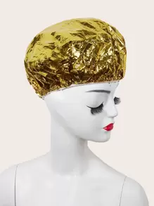 1 件装美发工具加厚铝箔浴帽用于染发，优质铝箔发膜帽-恒温美发锡箔帽美发帽无需用电家用铝箔自热帽有效头发烘烤和护理解决方案-防水，易于清洁，适合正常发质