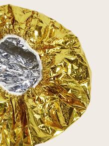 1 件装美发工具加厚铝箔浴帽用于染发，优质铝箔发膜帽-恒温美发锡箔帽美发帽无需用电家用铝箔自热帽有效头发烘烤和护理解决方案-防水，易于清洁，适合正常发质