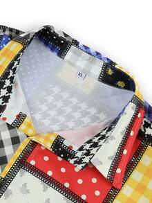 CLOUDSTYLE Áo sơ mi Nam Nút Chắp vá Kỳ nghỉ - Nhiều màu - Xem 5