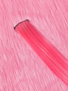 ROMWE Kawaii 5pcs Long Straight Synthetic Hair Extension - Multicolor - View 4