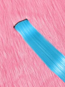 ROMWE J-Fashion 5入組長款直筒合成纖維接髮 - 藍色 - 查看 4