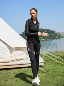 SHEIN 修身運動T恤