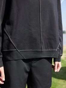 SHEIN Essnce Drop Shoulder Pullover