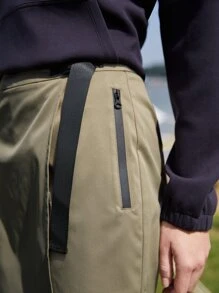 SHEIN Unity Straight Leg Draped Skort - Army Green - View 6