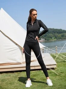 SHEIN 修身運動T恤