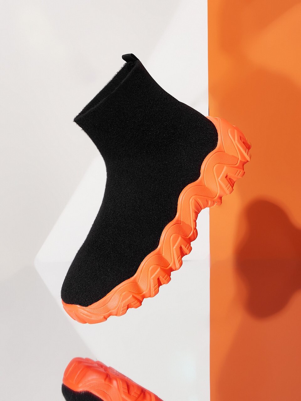 CUCCOO BASICS Knit Detail Slip On Sock Sneakers Tainers