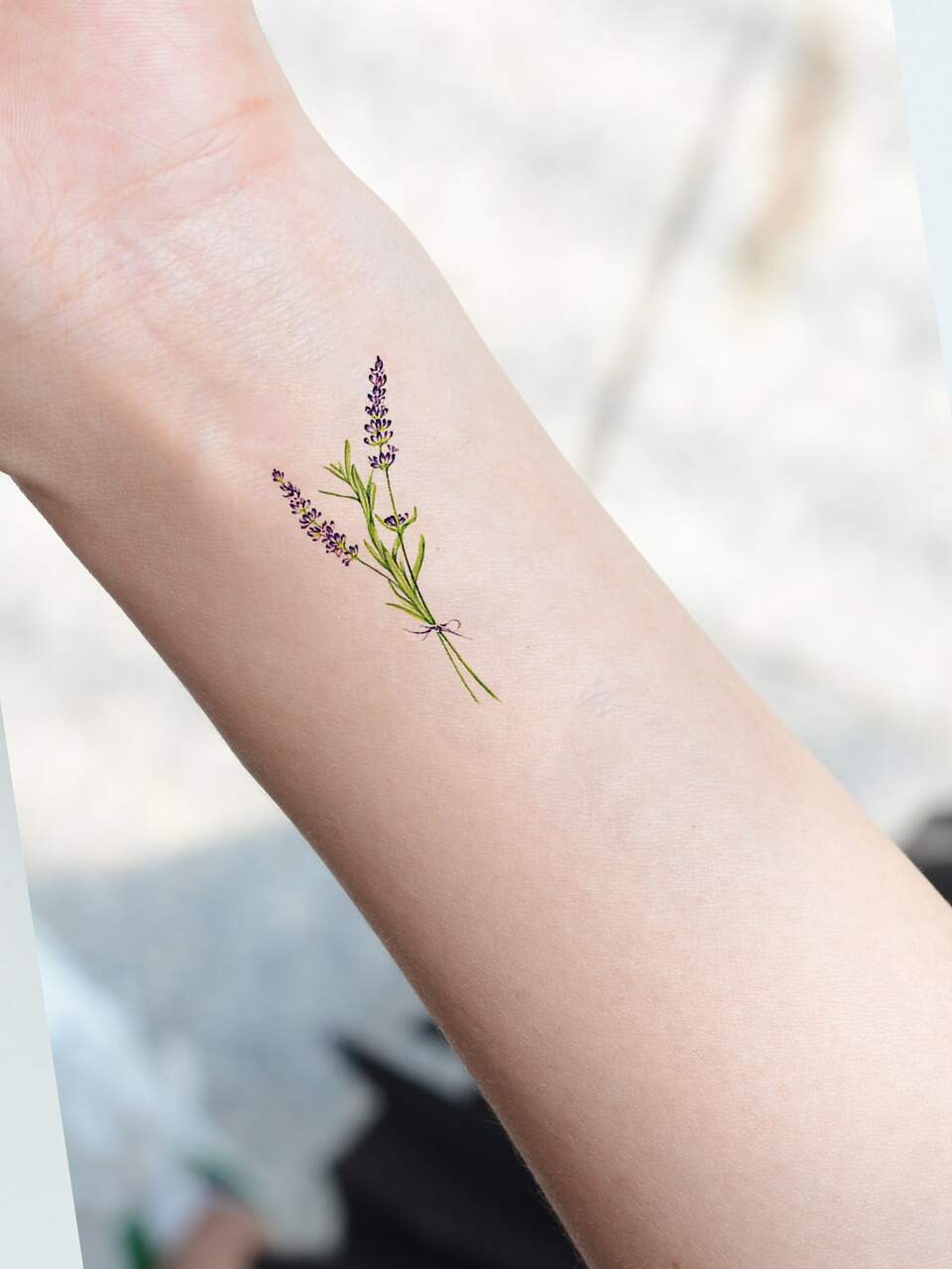KING HORSE Floral Pattern Tattoo Sticker
