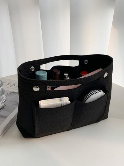 Minimalist Backpack Insert Storage Bag With Multi-Pocket Insert Classic Inner Portable Organizer Makeup Bag Cosmetic Make Up Accessories Tote Bag For Teen Girls Women College Students Rookies & White-Collar Workers Makeup Bags With Pockets Backpack Simple Bag Storage Mini Gift Teacher Gifts Gift Bag Present Organiser School Supplies Teacher Gifts Back To School Teacher Accessories