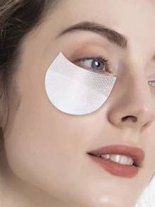 10 Protector de sombra de ojos multifuncional Parches de almohadilla de gel de sombra de ojos Plantillas de sombra de ojos para prevenir extensiones de pestañas, teñido y residuos de maquillaje de labios, adhesivo de barrera de extensiones de pestañas - Blanco - Ver 2