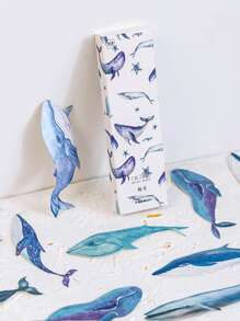 1盒卡通海豚書簽