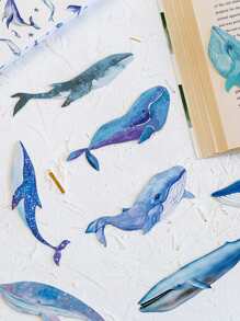 1盒卡通海豚書簽