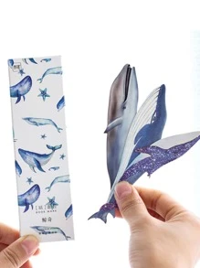 1盒卡通海豚書簽