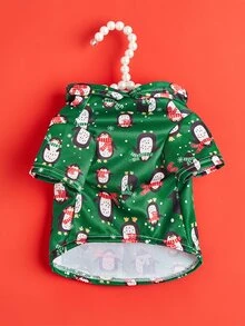 Capucha para mascota con dibujos animados con patrón de pingüino