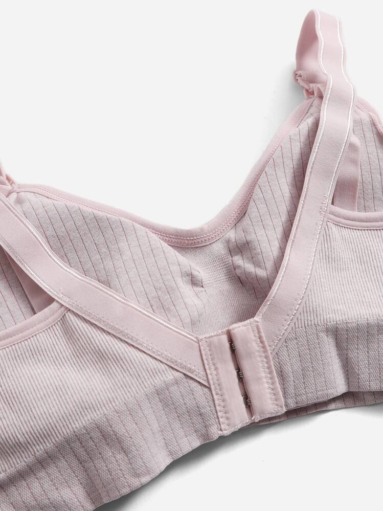 SHEIN 3入組孕媽媽純色哺乳內衣 - 彩色 - 查看 4