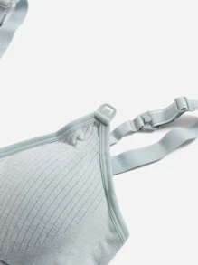 SHEIN 3pack Maternity Plain Nursing Bra For Mother - Multicolor - View 5