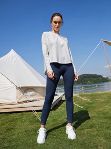 SHEIN Unity Camiseta de hombros caídos - Blanco - Ver 10