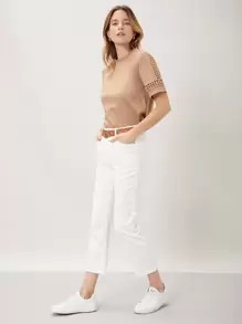 MOTF PREMIUM Camiseta con encaje - Albaricoque - Ver 5