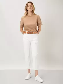 MOTF PREMIUM Camiseta con encaje - Albaricoque - Ver 6