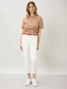 MOTF PREMIUM Camiseta con encaje - Albaricoque - Ver 8