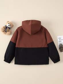 Boys Two Tone Hooded Jacket - Multicolor - View 2