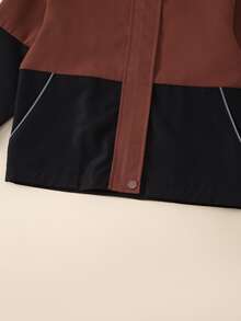 Boys Two Tone Hooded Jacket - Multicolor - View 3