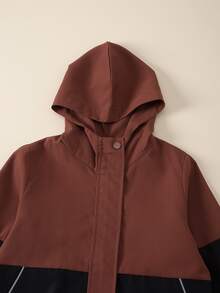 Boys Two Tone Hooded Jacket - Multicolor - View 5