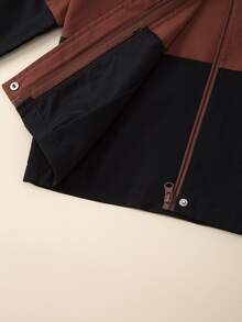 Boys Two Tone Hooded Jacket - Multicolor - View 6