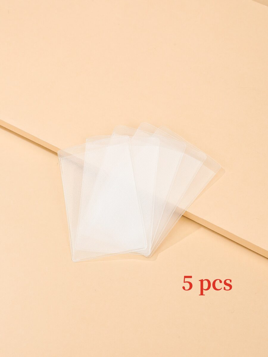 5入組透明卡包 - 無色 - 查看 1