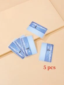 5入組透明卡包 - 無色 - 查看 2