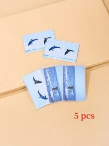 5入組透明卡包 - 無色 - 查看 5