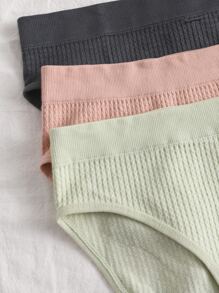 4件素色無縫內褲