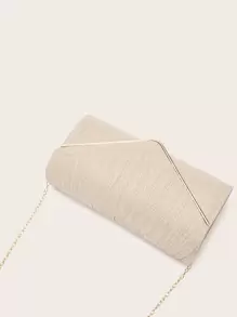 新款式婚禮/派對手提/肩背包，方形設計 - 金色 - 查看 4