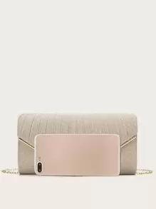 新款式婚禮/派對手提/肩背包，方形設計 - 金色 - 查看 5