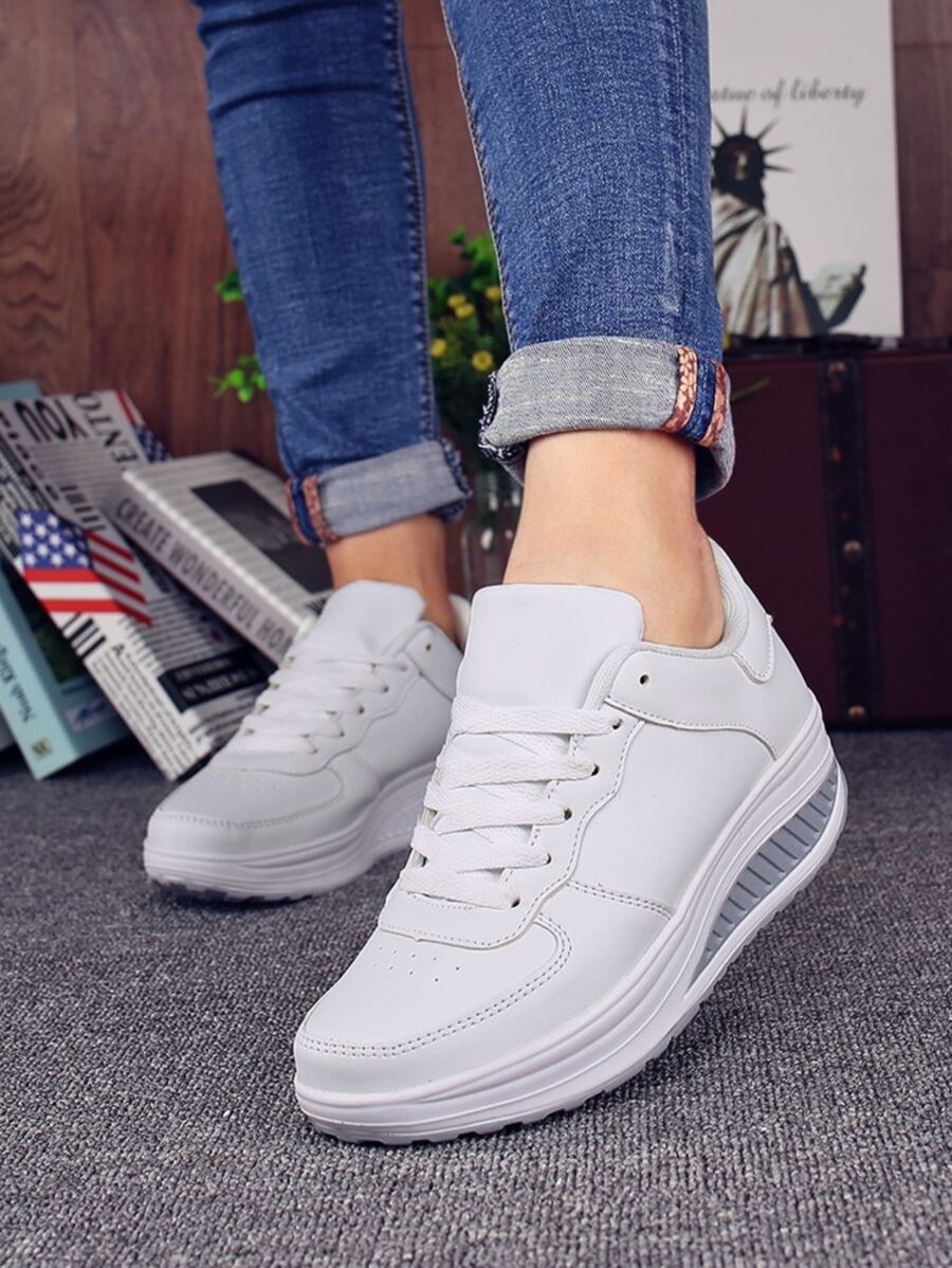 Giày Giản dị Nữ - trắng - Xem 1