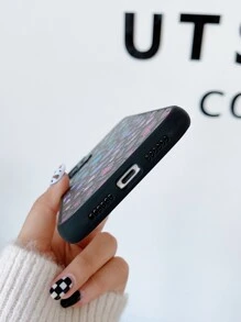 Leopard Phone Case - Black - View 4