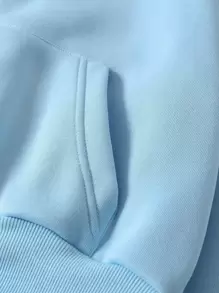 INAWLY Solid Zip Up Drop Shoulder Thermal Lined Crop Hoodie,Long Sleeve Tops Graduation,Back To School Outfits,Graduation,Teacher Outfits For Women,Back To School Pullover Fall Outfit