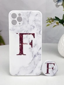 con patrón de mármol Funda para móvil con Agarre de móvil emergente - Multicolor - Ver 3