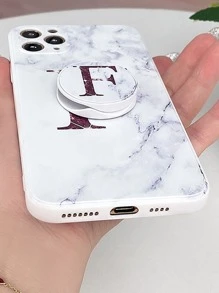 con patrón de mármol Funda para móvil con Agarre de móvil emergente - Multicolor - Ver 5