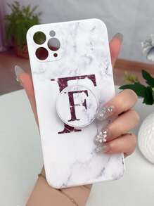 con patrón de mármol Funda para móvil con Agarre de móvil emergente - Multicolor - Ver 7