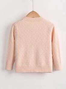 Toddler Girls Argyle Knit 2 In 1 Cardigan