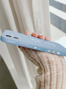 1入組 Tpu 邊緣彩色手機殼帶肩帶，相容於 Iphone 系列 Iphone 7 8 11 12 13 14 15 Pro Max Plus X Xr Xs Max Se2、Iphone 15、15 Pro、15 Plus、15 Pro Max 相容 iPhone15/15Plus/15Pro/ 15普羅麥克斯 - 霧霾藍 - 查看 4