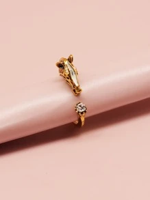 Vòng bít thiết kế ngựa - Vàng - Xem 1