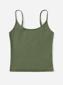 SHEIN EZwear Solid Adjustable Strappy Cami Top