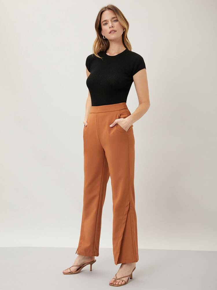 MOTF PREMIUM WOOL MIX RIBBED KNIT TOP - Black - View 6