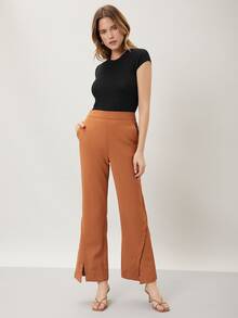 MOTF PREMIUM WOOL MIX RIBBED KNIT TOP - Black - View 7