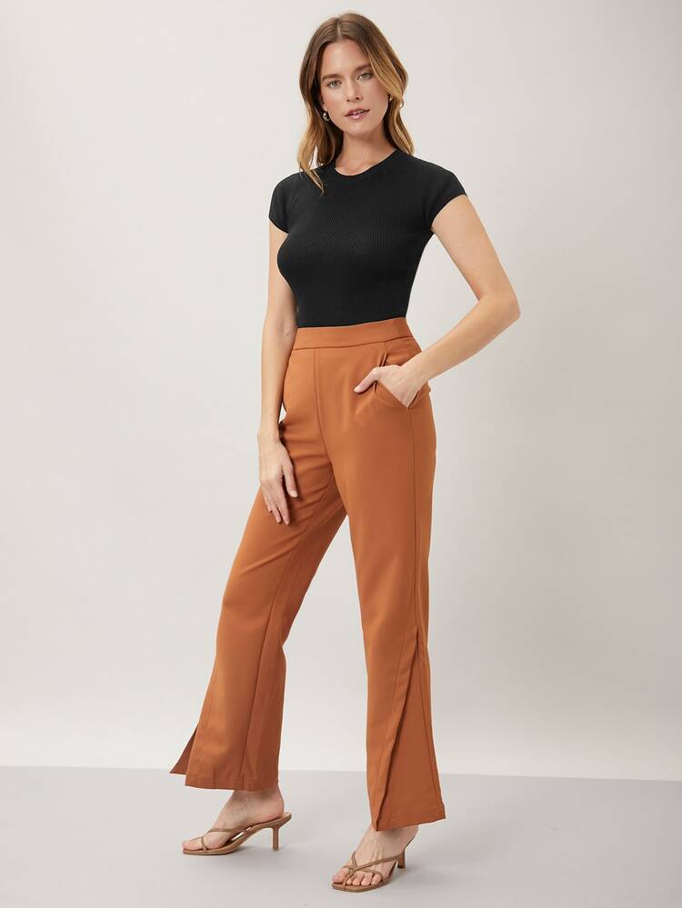 MOTF PREMIUM WOOL MIX RIBBED KNIT TOP - Black - View 9