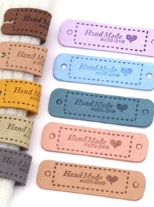 20pcs Random Color DIY Handmade Label, DIY Tag For Hand Craft - Multicolor - View 3