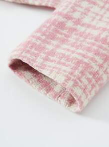 Niñas Abrigo de cuadros con botones corto - Multicolor - Ver 3